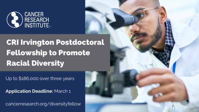 Cancer Research Institute's Irvington Fellowship: Empowering Diversity in Immunology and Cancer Research for African American Scholars