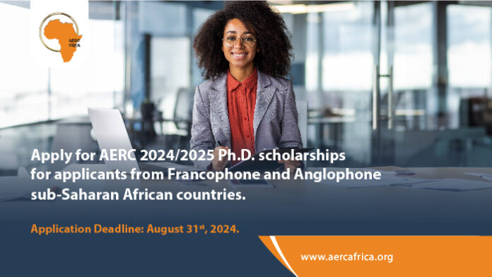 AERC PhD Fellowships 2024/2025: Empowering African Economists for Sustainable Development