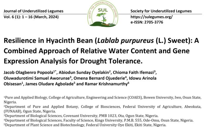 Unlocking Drought Tolerance: Hyacinth Bean's Resilience Revealed for Climate-Smart Agriculture