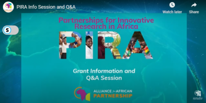 Apply for PIRA Grants: Funding for Innovative Research Partnerships in Africa