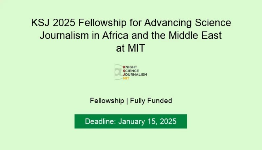 KSJ 2025 Fellowship: Advancing Science Journalism in Africa and the Middle East at MIT