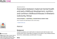 March 2025: Paper of the month by Abajobir et al. 2025 – Maternal Mental Health and Child Development: Impact on Nutrition, Growth, and Well-Being in Kenya March 2025: Paper of the month by Abajobir et al. 2025 - Maternal Mental Health and Child Development: Impact on Nutrition, Growth, and Well-Being in Kenya