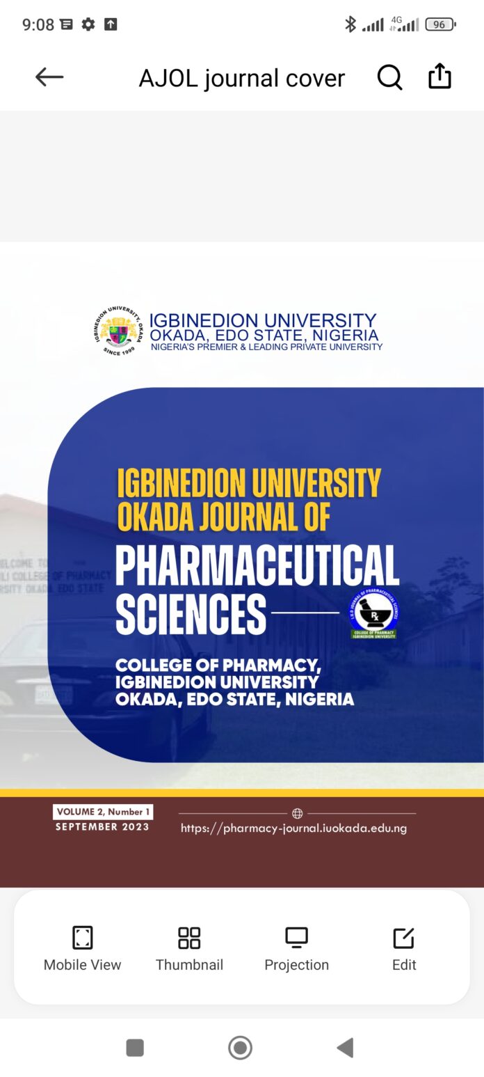 IUO Journal of Pharmaceutical Sciences: Now Indexed in AR Index