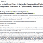 Strengthening Cybersecurity in Construction: Strategies to Protect Project Data from Phishing, Ransomware, and Digital Threats in the Industry 4.0 Era
