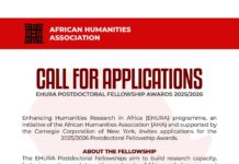 Call for Applications: EHURA Postdoctoral Fellowship Awards 2025/2026 Call for Applications: EHURA Postdoctoral Fellowship Awards 2025/2026